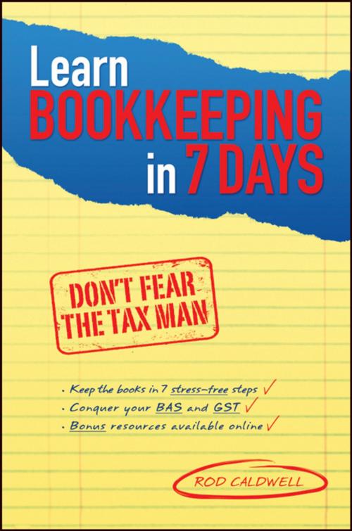 Cover of the book Learn Bookkeeping in 7 Days by Rod Caldwell, Wiley