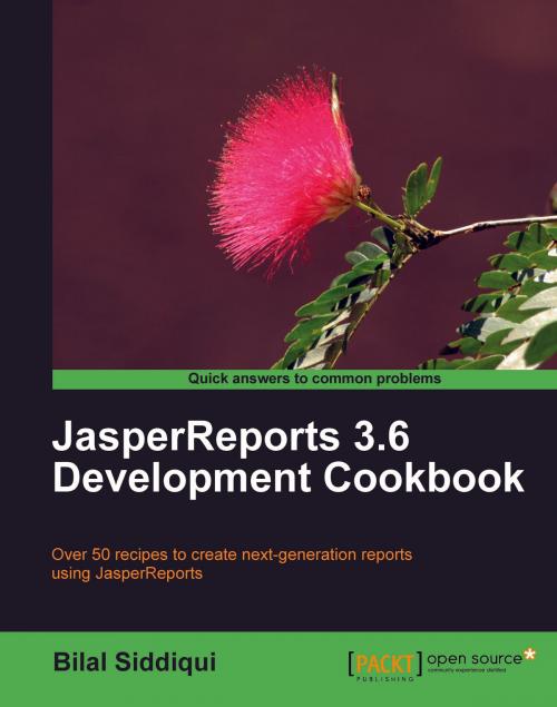 Cover of the book JasperReports 3.6 Development Cookbook by Bilal Siddiqui, Packt Publishing