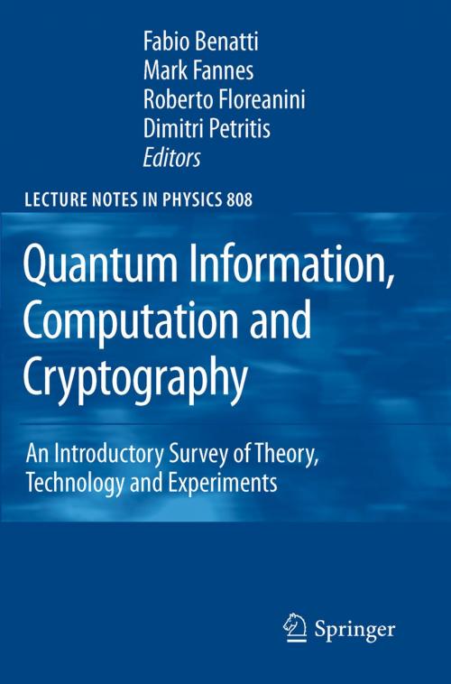 Cover of the book Quantum Information, Computation and Cryptography by , Springer Berlin Heidelberg
