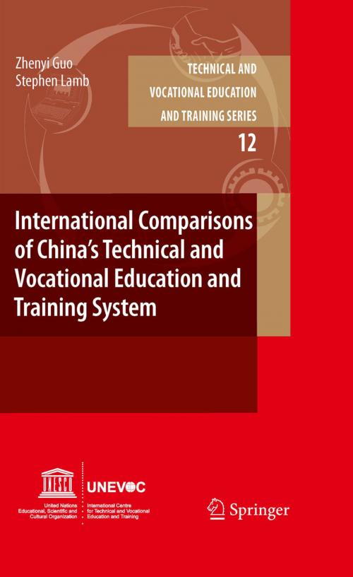 Cover of the book International Comparisons of China’s Technical and Vocational Education and Training System by Zhenyi Guo, Stephen Lamb, Springer Netherlands