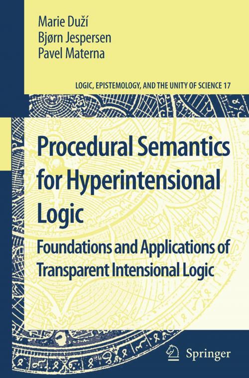 Cover of the book Procedural Semantics for Hyperintensional Logic by Pavel Materna, Marie Duží, Bjorn Jespersen, Springer Netherlands