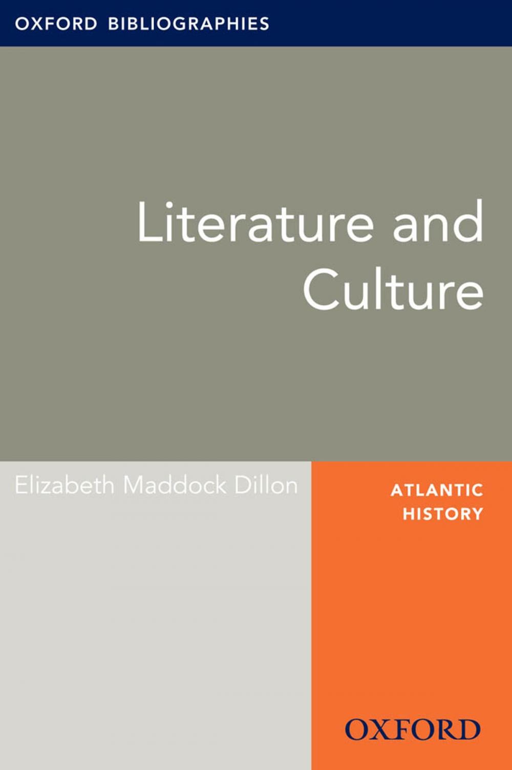 Big bigCover of Literature and Culture: Oxford Bibliographies Online Research Guide