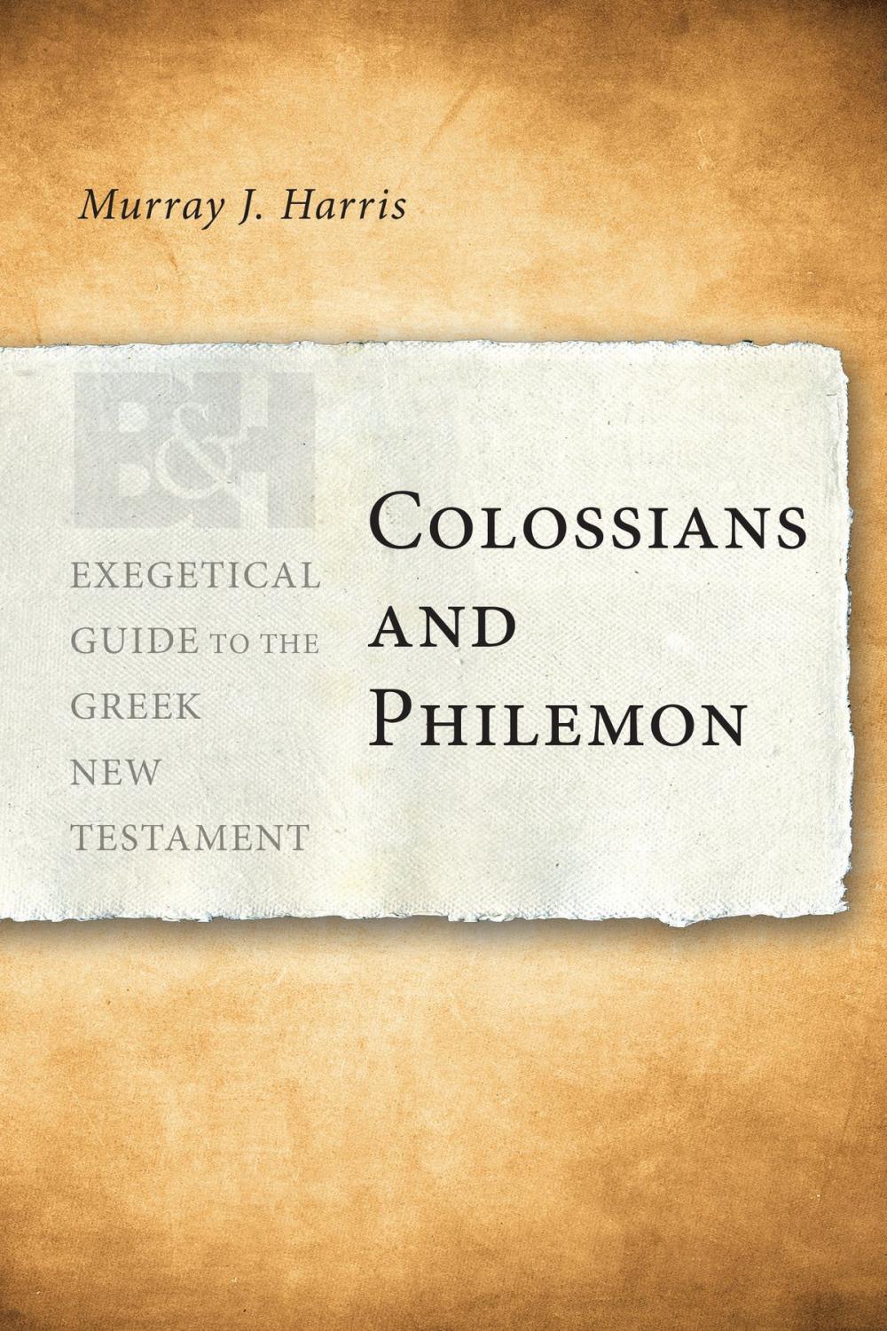 Big bigCover of Colossians and Philemon