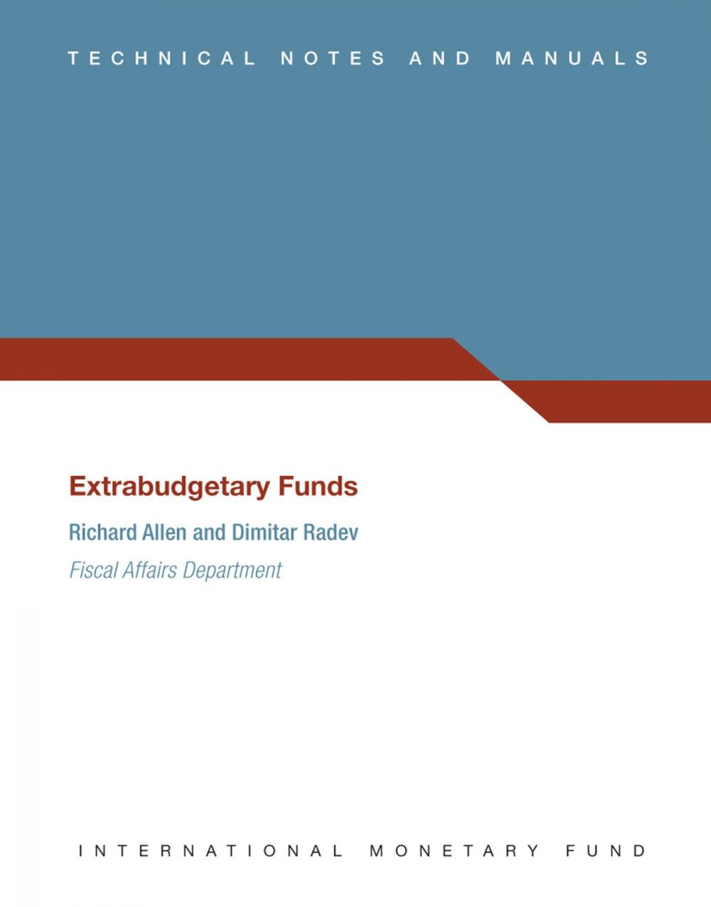 Big bigCover of Extrabudgetary Funds