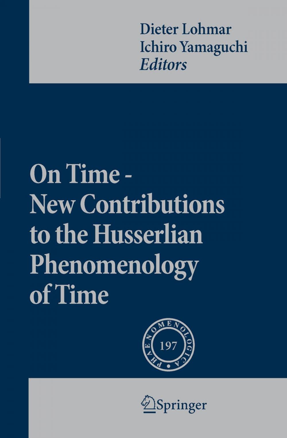Big bigCover of On Time - New Contributions to the Husserlian Phenomenology of Time