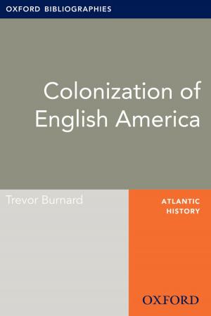 Book cover of Colonization of English America: Oxford Bibliographies Online Research Guide