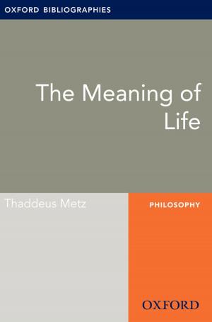 Book cover of Meaning of Life: Oxford Bibliographies Online Research Guide