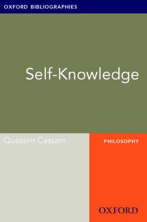 Book cover of Self-Knowledge: Oxford Bibliographies Online Research Guide