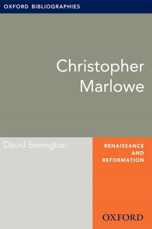 Book cover of Christopher Marlowe: Oxford Bibliographies Online Research Guide