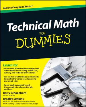 Cover of the book Technical Math For Dummies by Kevin Kaiser, Michael Pich, I. J. Schecter