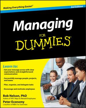 Cover of the book Managing For Dummies by Professor Ian Peate OBE