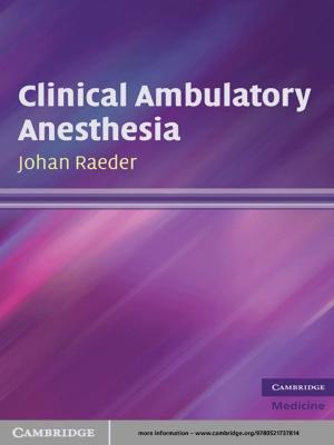 Cover of Clinical Ambulatory Anesthesia