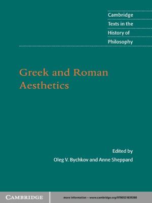 Cover of the book Greek and Roman Aesthetics by David B. Lindenmayer