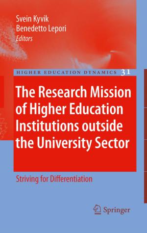 Cover of the book The Research Mission of Higher Education Institutions outside the University Sector by Sreenivas Jayanti