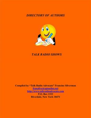 Book cover of Directory of Authors Talk Radio Ebook
