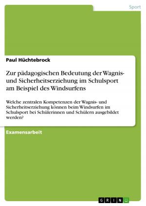 Cover of the book Zur pädagogischen Bedeutung der Wagnis- und Sicherheitserziehung im Schulsport am Beispiel des Windsurfens by Jan Kercher