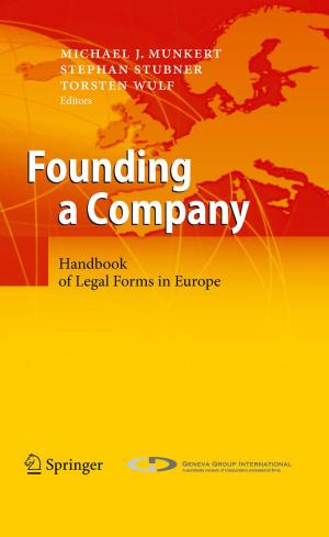 Cover of the book Founding a Company by Ralph Berndt, Claudia Fantapié Altobelli, Matthias Sander