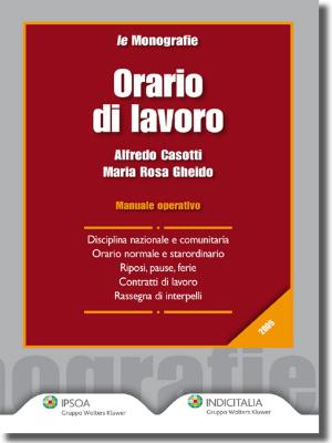Book cover of Orario di lavoro