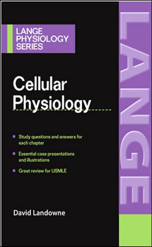 Cover of the book Cell Physiology by David Landowne, McGraw-Hill Education