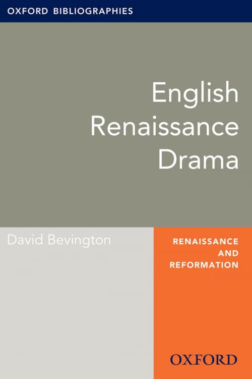Cover of the book English Drama: Oxford Bibliographies Online Research Guide by David Bevington, Oxford University Press
