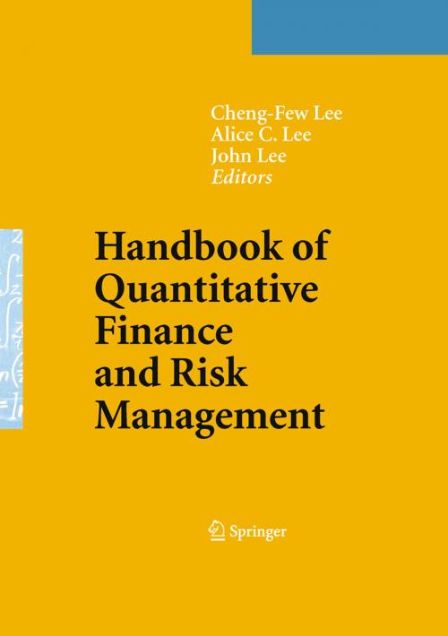 Cover of the book Handbook of Quantitative Finance and Risk Management by , Springer US