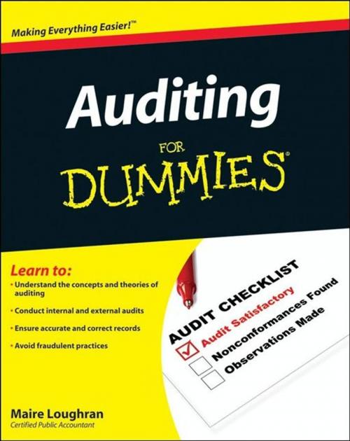 Cover of the book Auditing For Dummies by Maire Loughran, Wiley