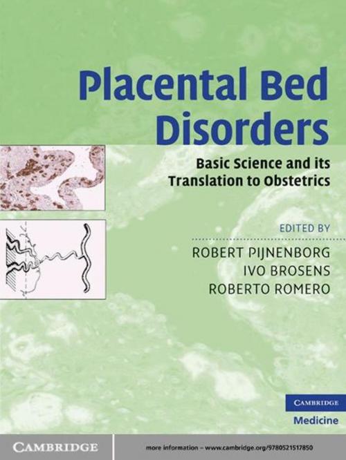 Cover of the book Placental Bed Disorders by , Cambridge University Press
