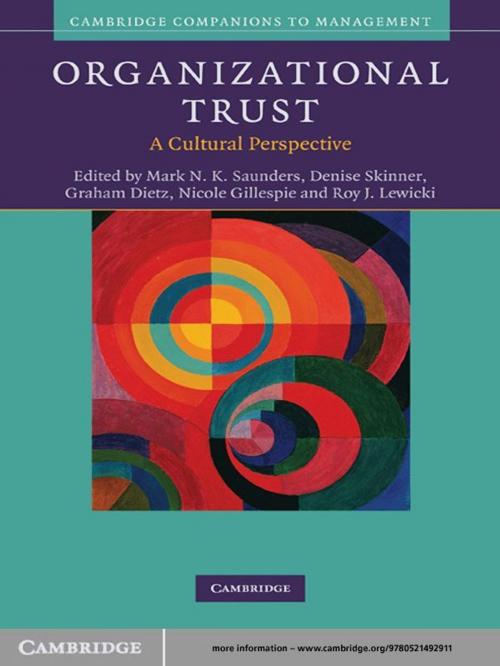 Cover of the book Organizational Trust by , Cambridge University Press