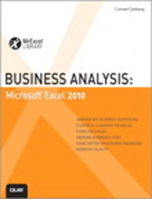 Cover of the book Business Analysis by Conrad Carlberg, Pearson Education