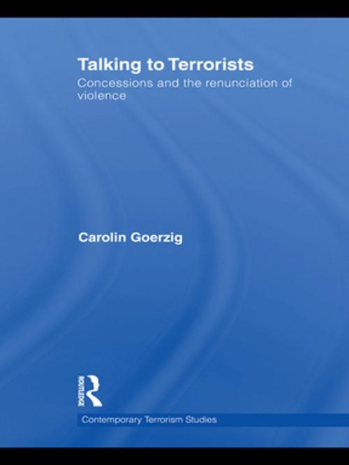 Cover of the book Talking to Terrorists by Carolin Goerzig, Taylor and Francis
