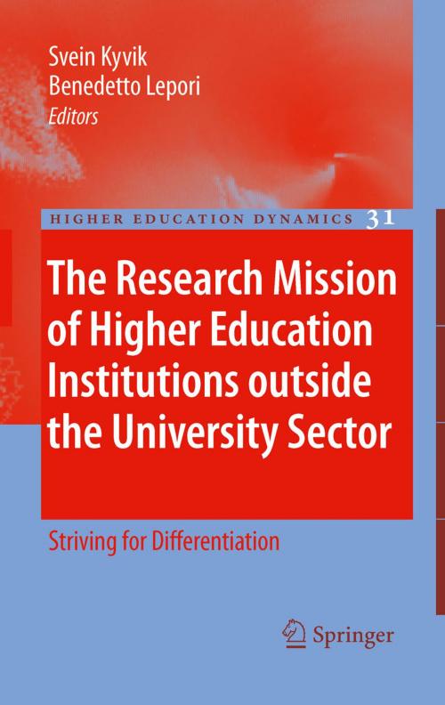 Cover of the book The Research Mission of Higher Education Institutions outside the University Sector by , Springer Netherlands
