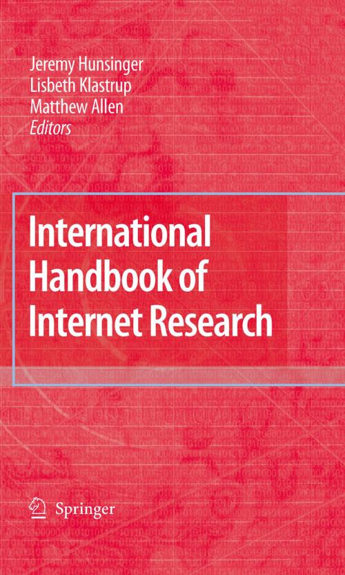 Cover of the book International Handbook of Internet Research by , Springer Netherlands