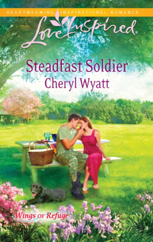 Cover of the book Steadfast Soldier by Cheryl Wyatt, Steeple Hill