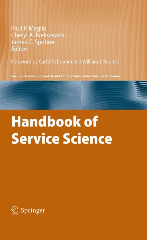 Cover of the book Handbook of Service Science by , Springer US