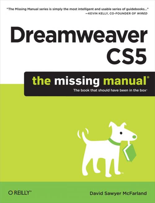 Cover of the book Dreamweaver CS5: The Missing Manual by David Sawyer McFarland, O'Reilly Media