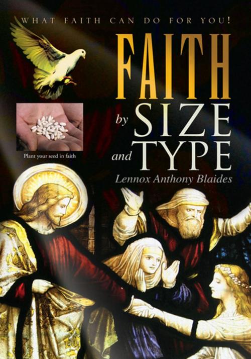 Cover of the book Faith by Size and Type by Lennox Anthony Blaides, Xlibris US