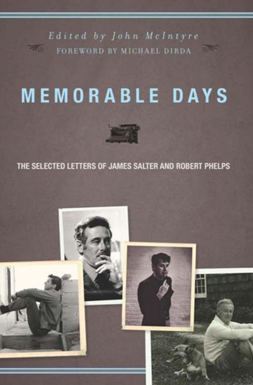 Cover of the book Memorable Days by John McIntyre, Counterpoint Press