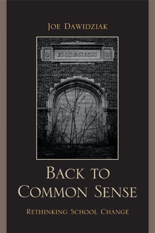 Cover of the book Back to Common Sense by Joe Dawidziak, R&L Education