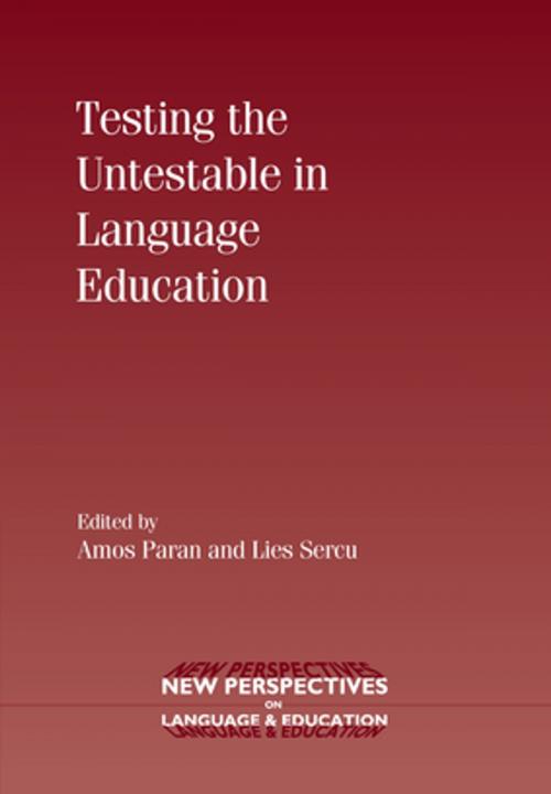 Cover of the book Testing the Untestable in Language Education by , Channel View Publications
