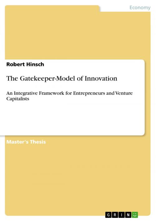 Cover of the book The Gatekeeper-Model of Innovation by Robert Hinsch, GRIN Publishing
