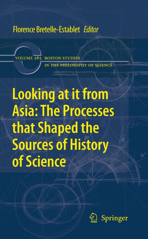 Cover of the book Looking at it from Asia: the Processes that Shaped the Sources of History of Science by Karine Chemla, Catherine Jami, Agathe Keller, Christine Proust, Springer Netherlands
