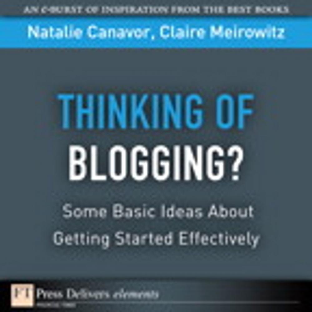 Big bigCover of Thinking of Blogging?