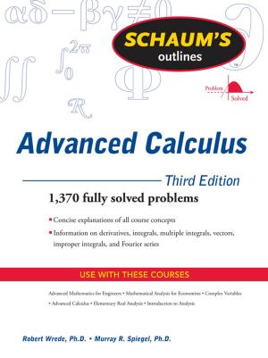Book cover of Schaum's Outline of Advanced Calculus, Third Edition