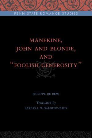 Cover of the book Manekine, John and Blonde, and “Foolish Generosity” by Richard Taws