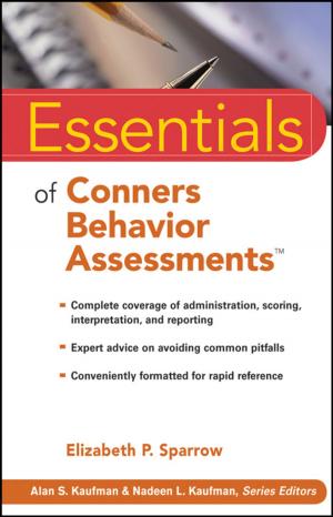 Cover of the book Essentials of Conners Behavior Assessments by Robert M. Penna