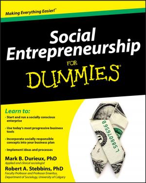 Cover of the book Social Entrepreneurship For Dummies by Fernando Alvarez, Martin S. Fridson