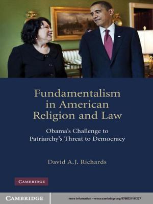 Cover of the book Fundamentalism in American Religion and Law by Professor Bill T. Arnold, John H. Choi