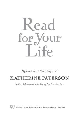 Cover of Read for Your Life #1