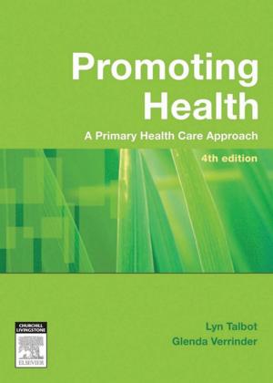 Cover of the book Promoting Health by Josie Evans, MA (Oxon) MPH PhD, Angela Scriven, BA(Hons), MEd, CertEd, FRSPH, MIUHPE
