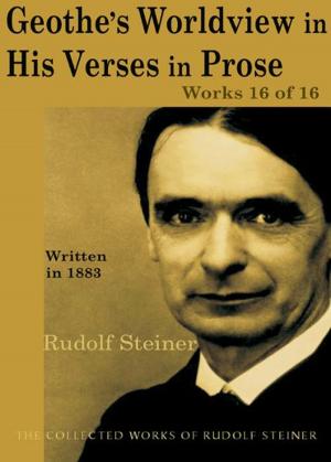 Cover of the book Goethe's Worldview in His Verses in Prose: Works 16 of 16 by Rudolf Steiner, Christopher Bamford